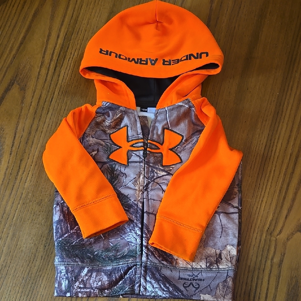 Under Armour Kids Orange Camo Hoodie